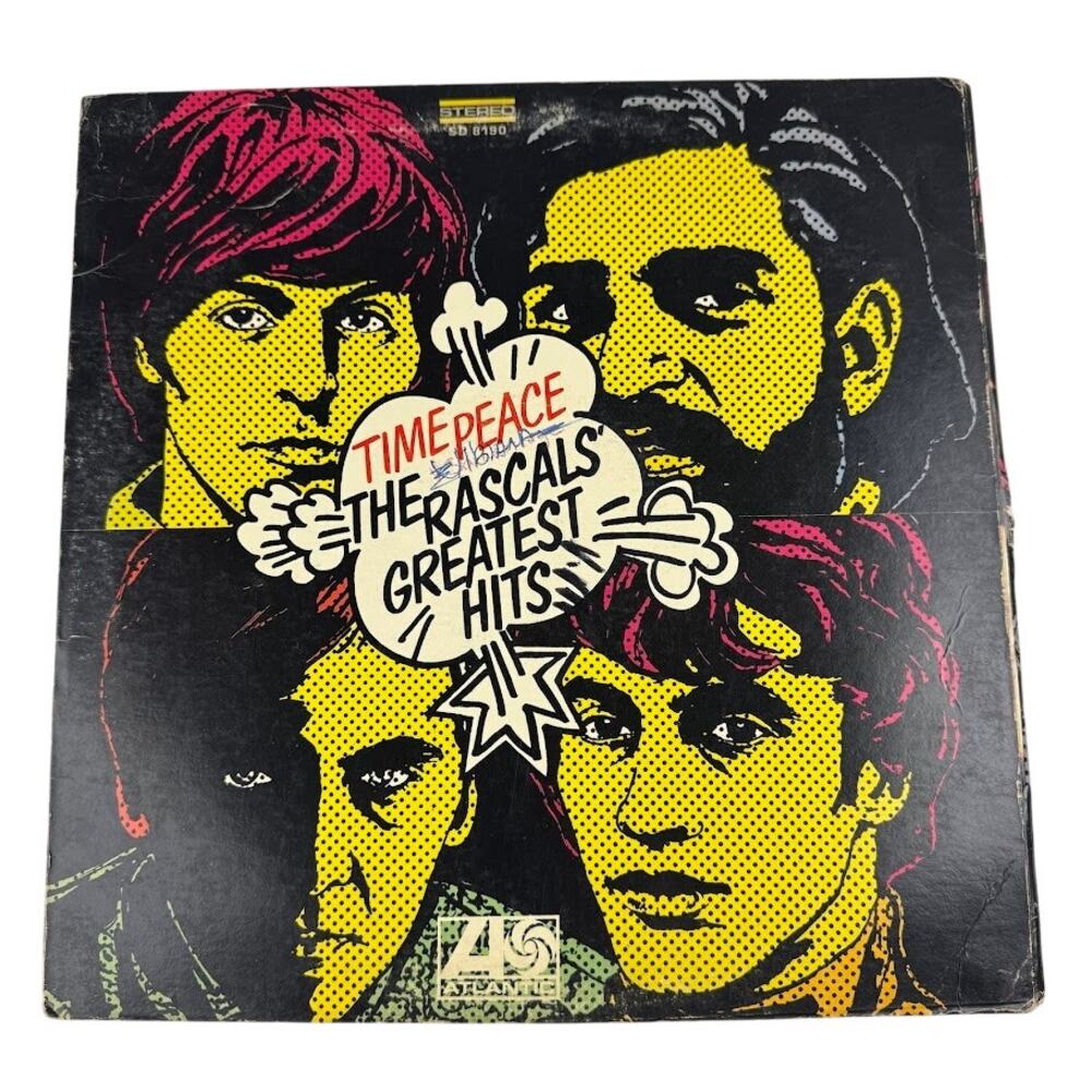 The Rascals Time Peace Greatest Hits Atlantic Records 1968 Vinyl LP SD 8190